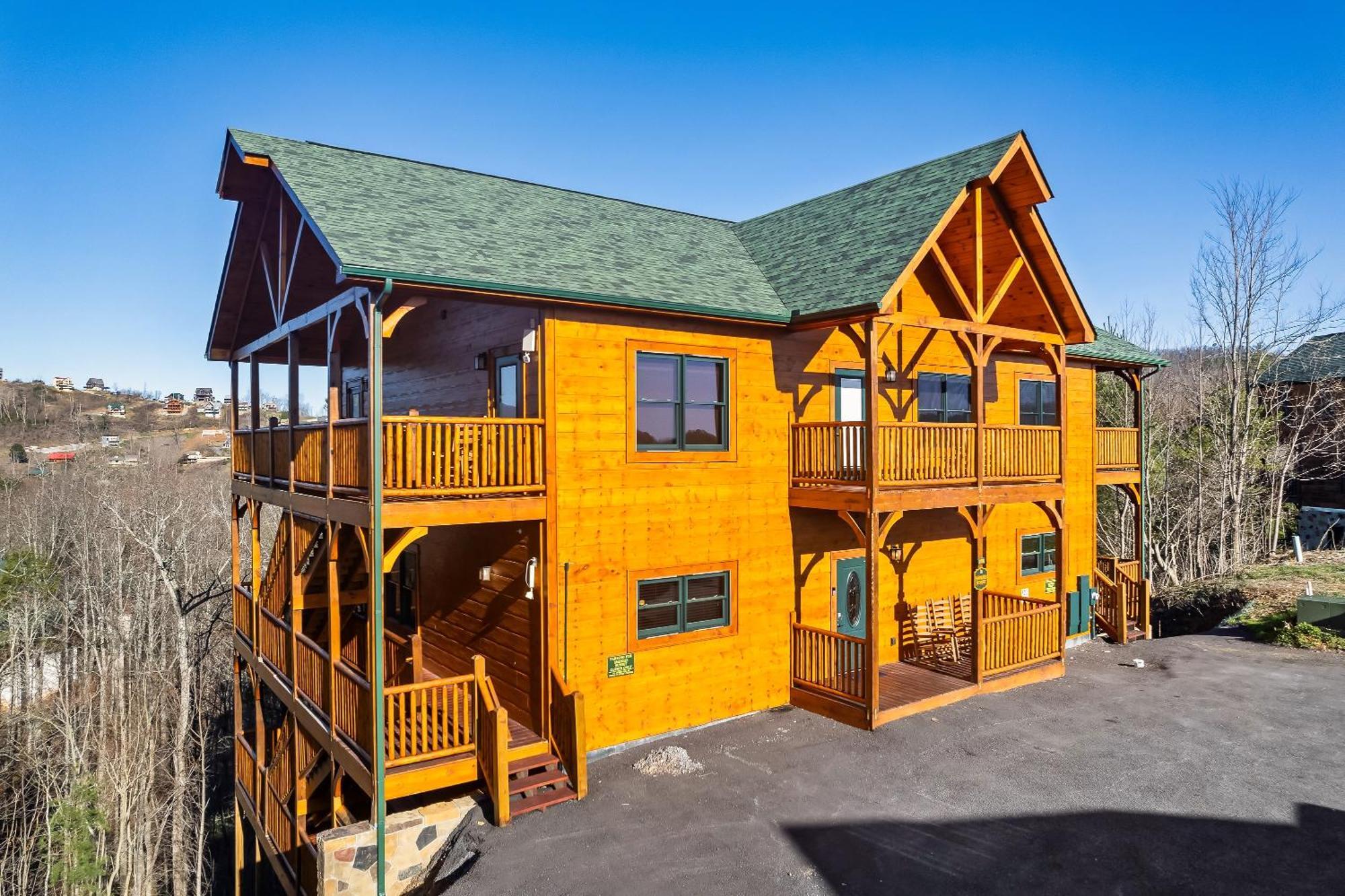 Full Equipped Cabin With A Pool And Game Room Smokies Views 蓋特林堡 外观 照片