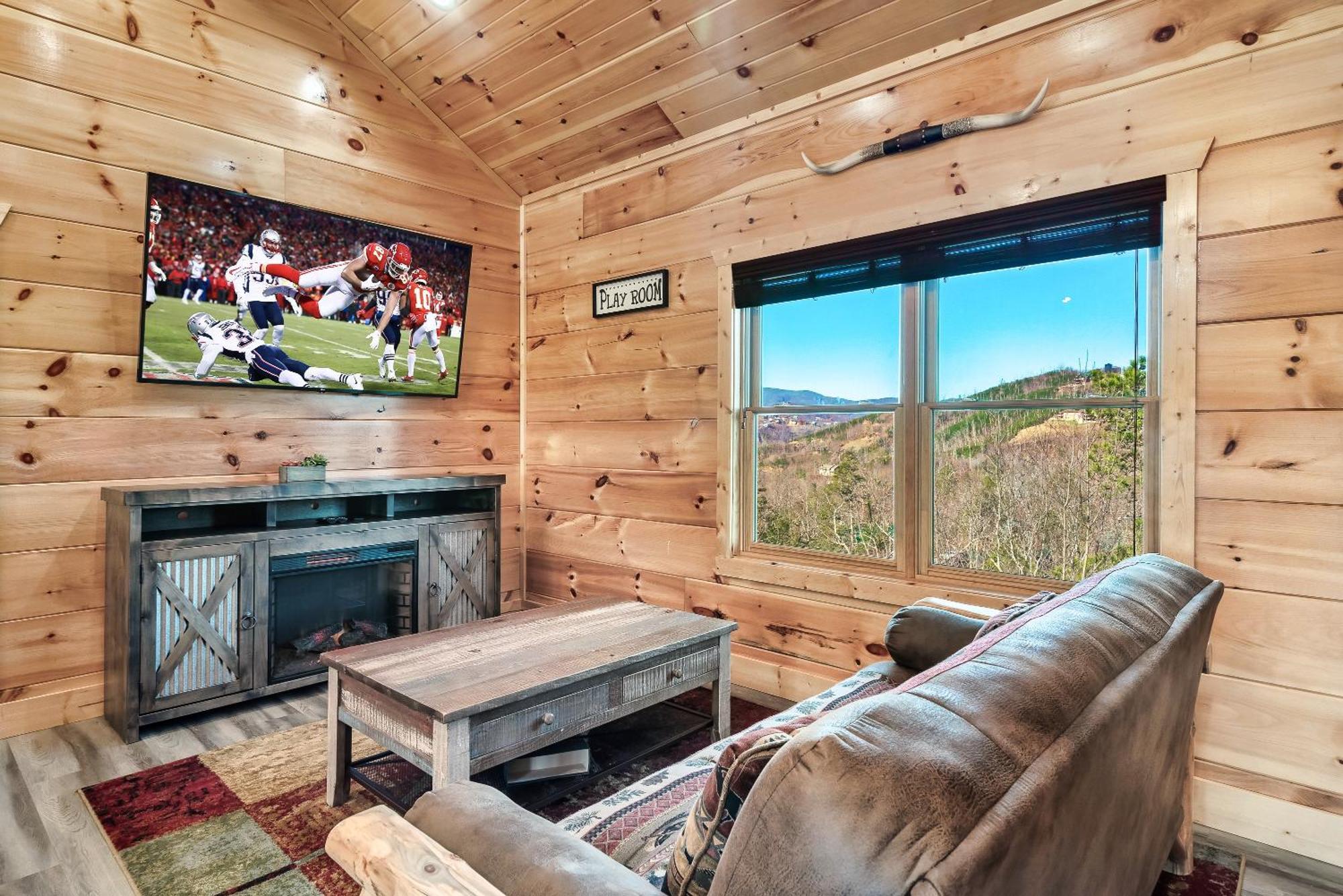 Full Equipped Cabin With A Pool And Game Room Smokies Views 蓋特林堡 外观 照片